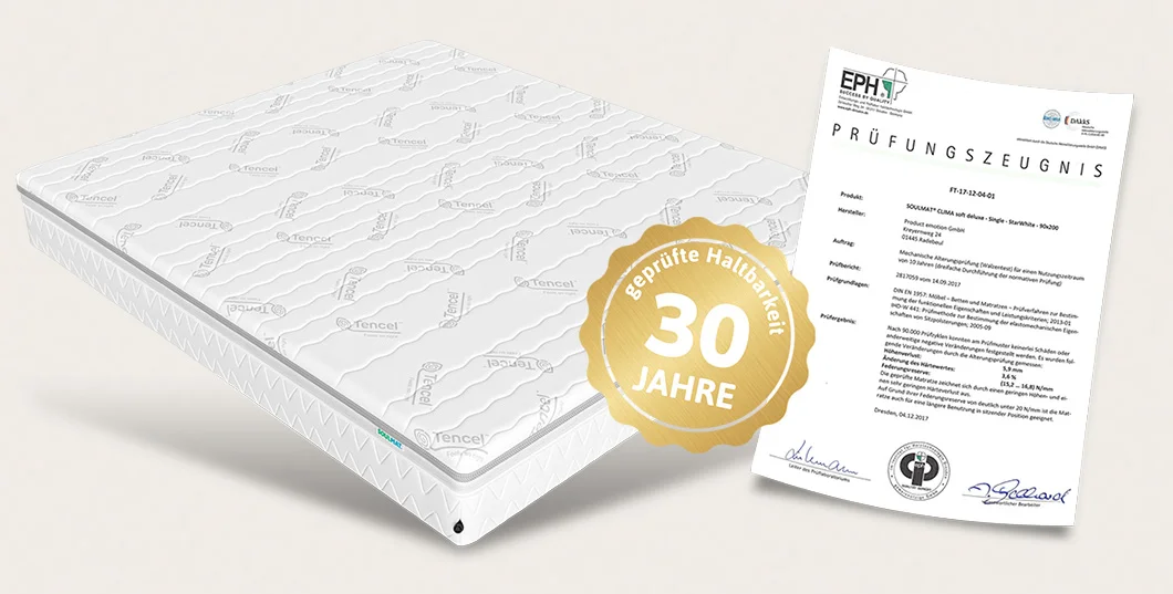 Matratze ohne durchliegen