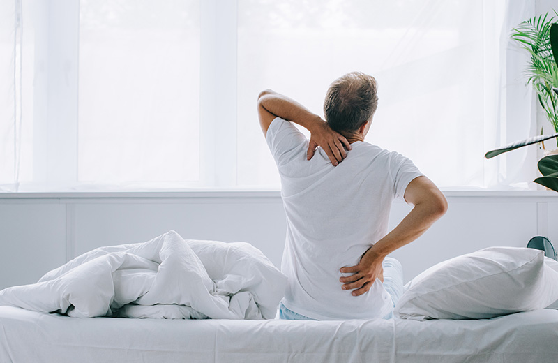 Rückenschmerzen wegen der Matratze